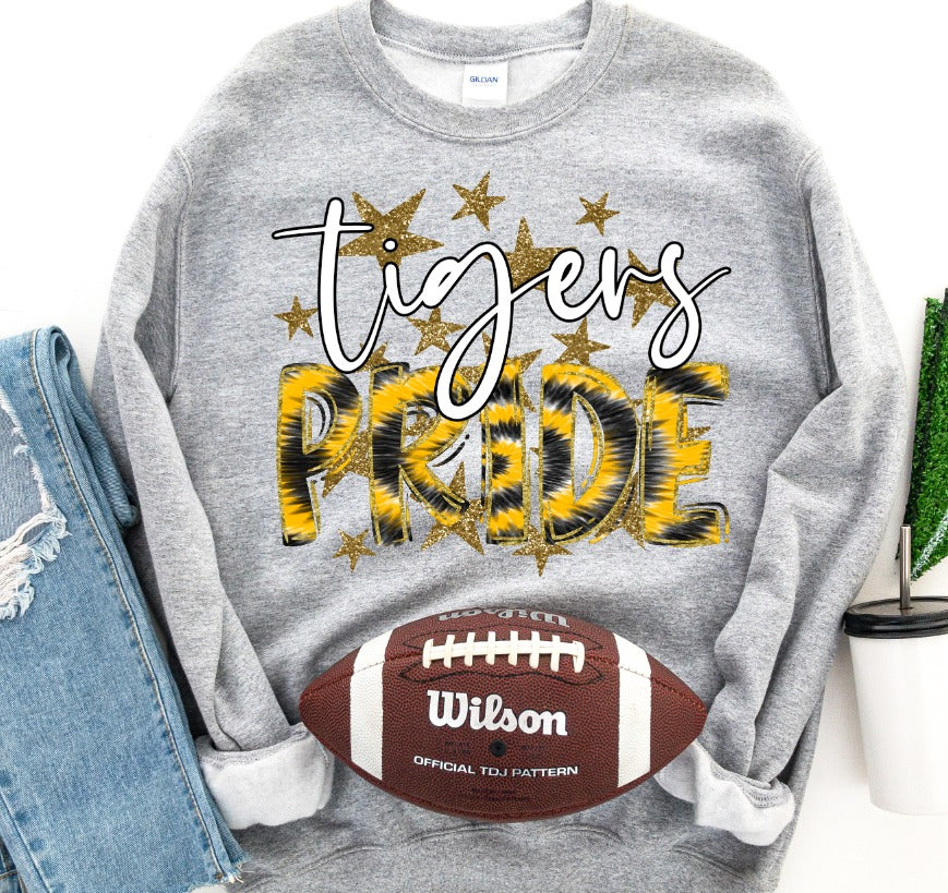 Custom STARS AND TIE DYE LETTERS  Mascots - GOLD [DIGITAL FILE EMAILED]