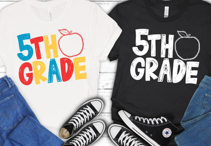 Back to School Apple Grade Levels - PreK through Sixth