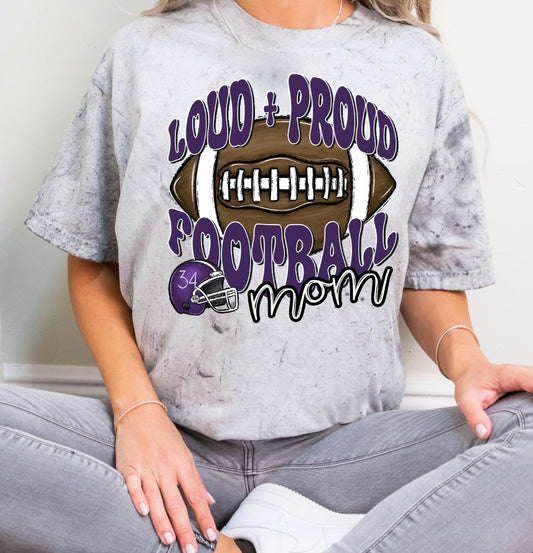 Loud & Proud Football [BLANK - ADD A NAME] - Purple