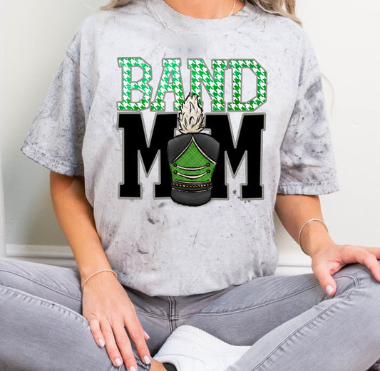 Faux Stitched Band Mom - Green