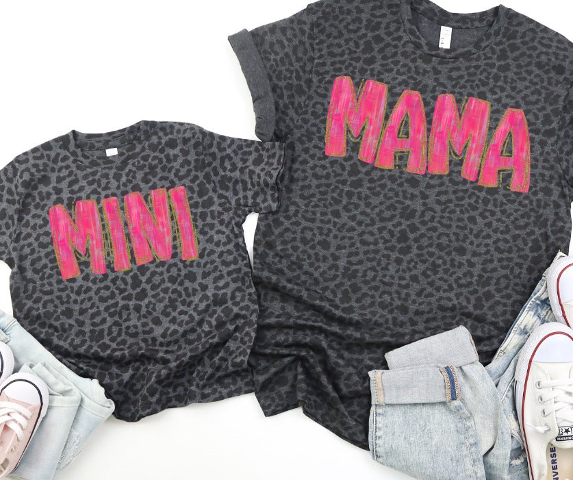 Mama & Mini Painted Pink and Gold Set