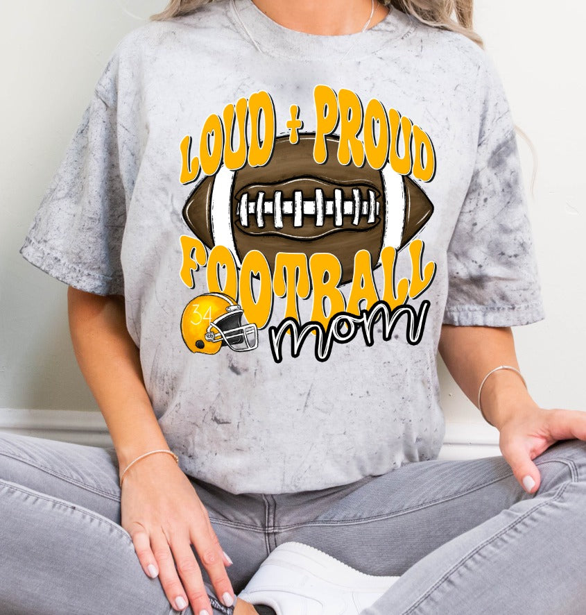 Loud & Proud Football [BLANK - ADD A NAME] - Yellow Gold