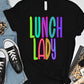 Back to School Bright Colors Lunch Lady