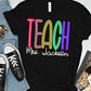 Back to School Bright Colors Teach and Teacher