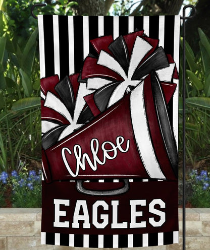 Team Spirit Cheer Garden Flag Maroon