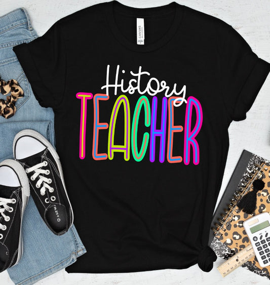 Back to School Bright Colors Teach and Teacher