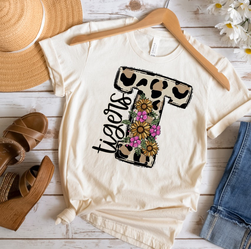 The Throwback - Leopard and Floral  Alphabet