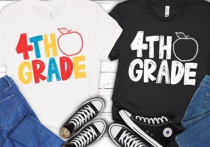 Back to School Apple Grade Levels - PreK through Sixth