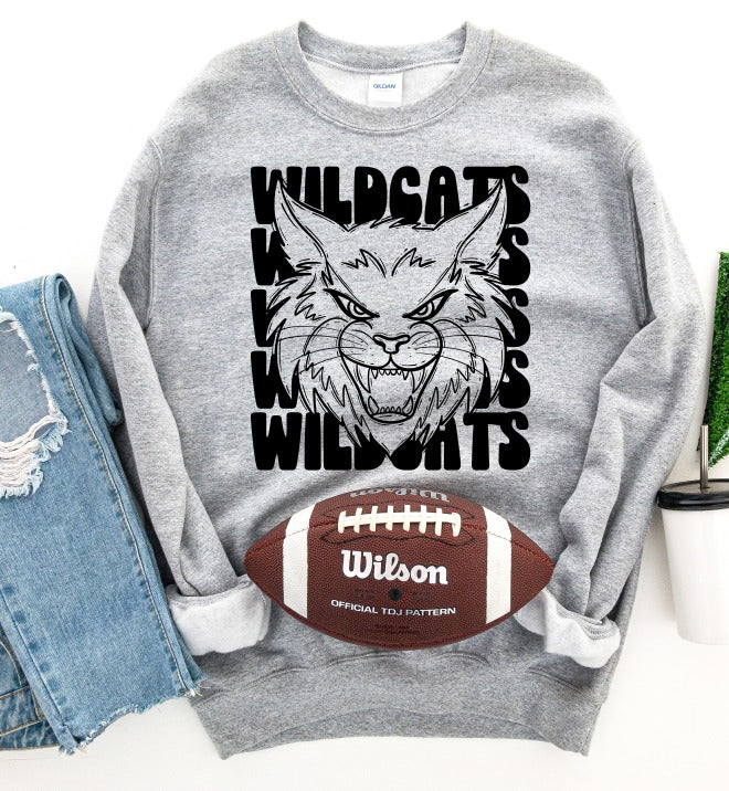 Wildcats Stacked Mascot