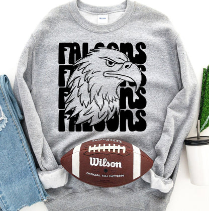 Falcons Stacked Mascot