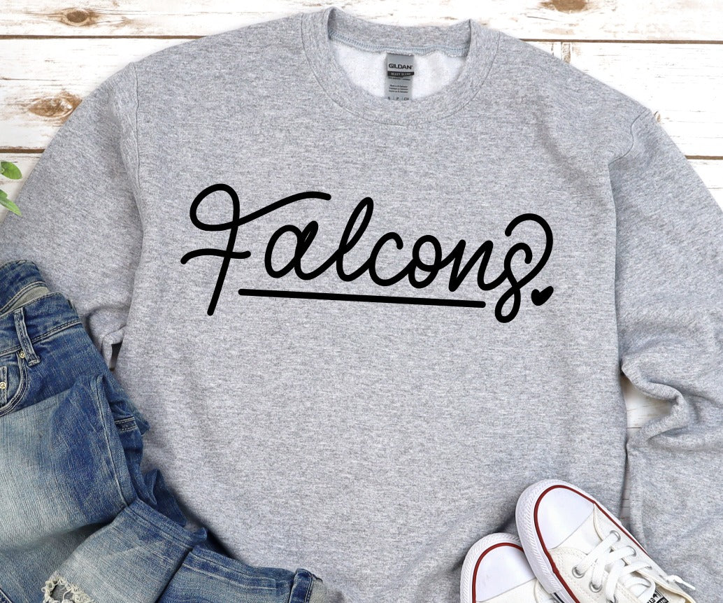Hand Lettered Falcons
