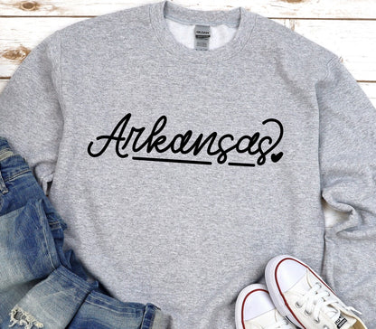 Hand Lettered Arkansas