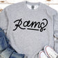 Hand Lettered Rams