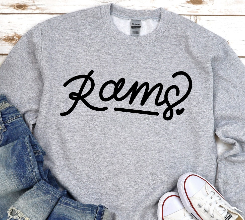 Hand Lettered Rams