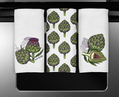 Artichoke Kitchen Sublimation Set [Seamless Towel Repeat, 2 PNGs]