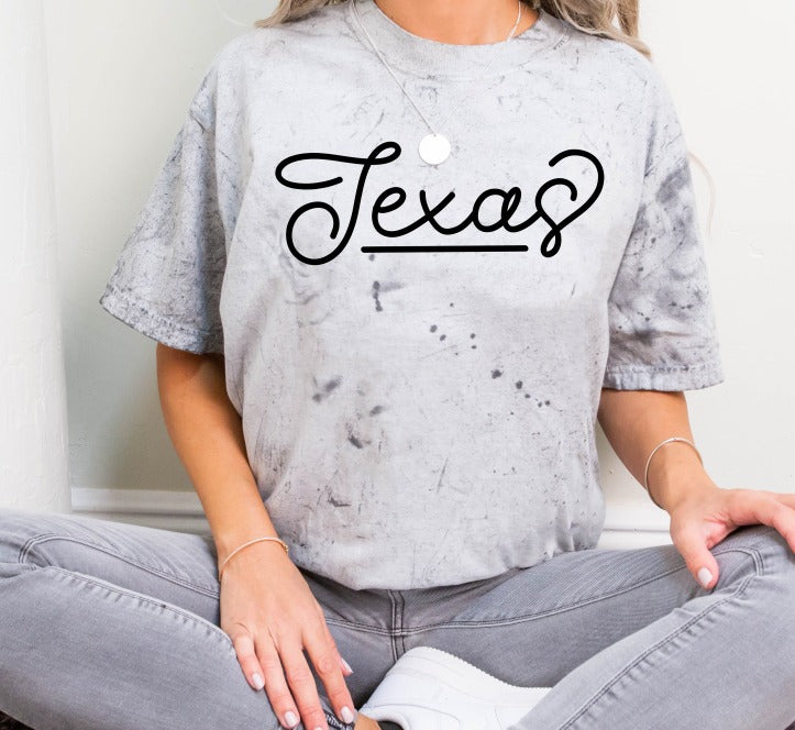 Hand Lettered Texas