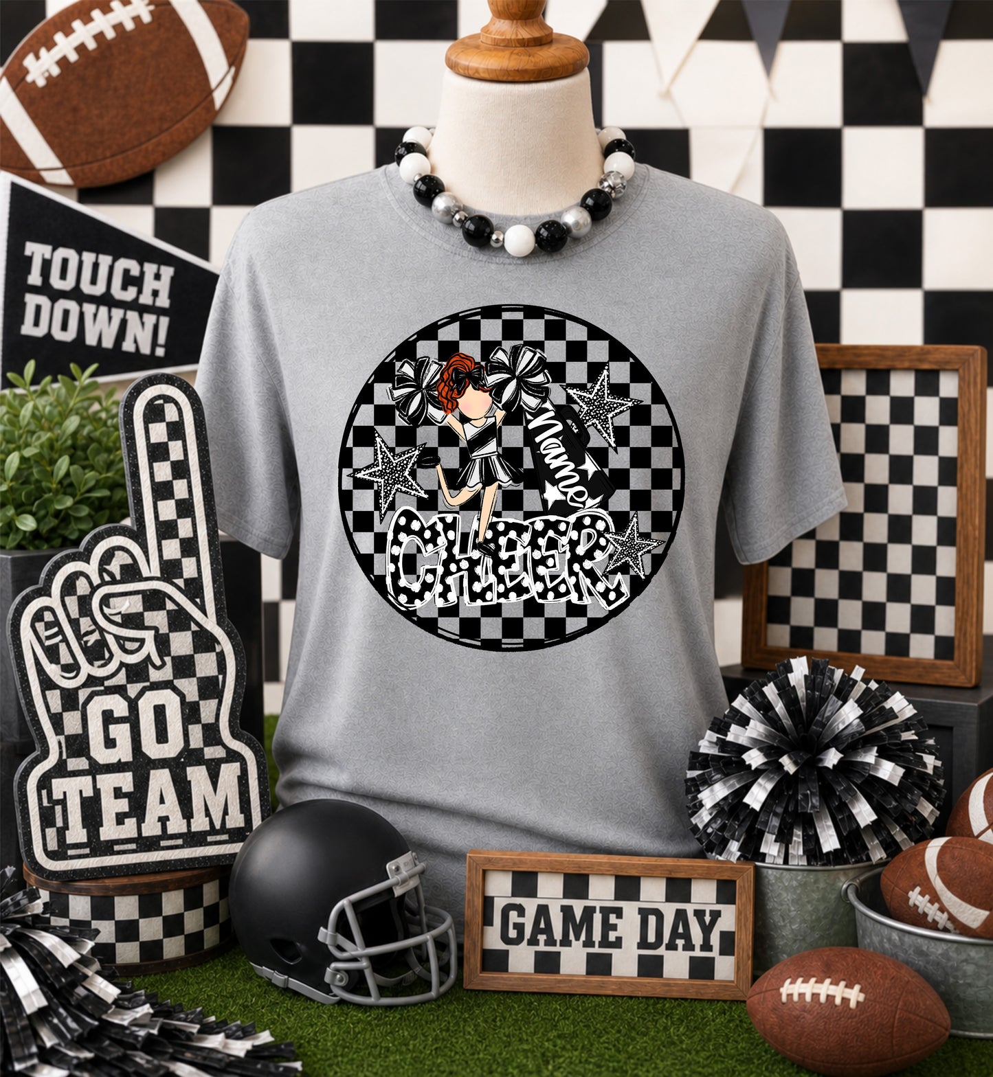 CHEERLEADER BAG TAGS - BLACK BUNDLE