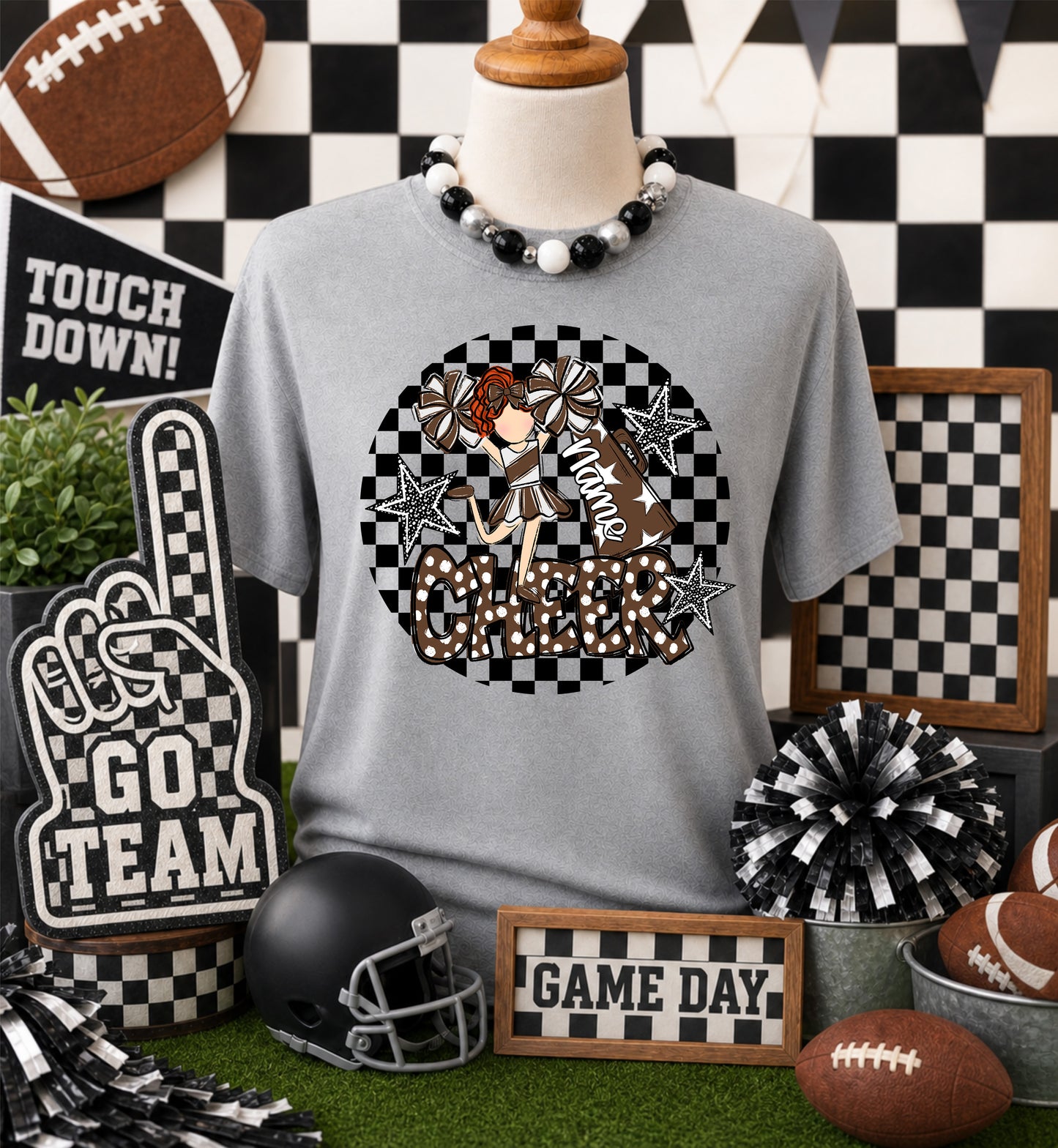 CHEERLEADER BAG TAGS - BROWN BUNDLE