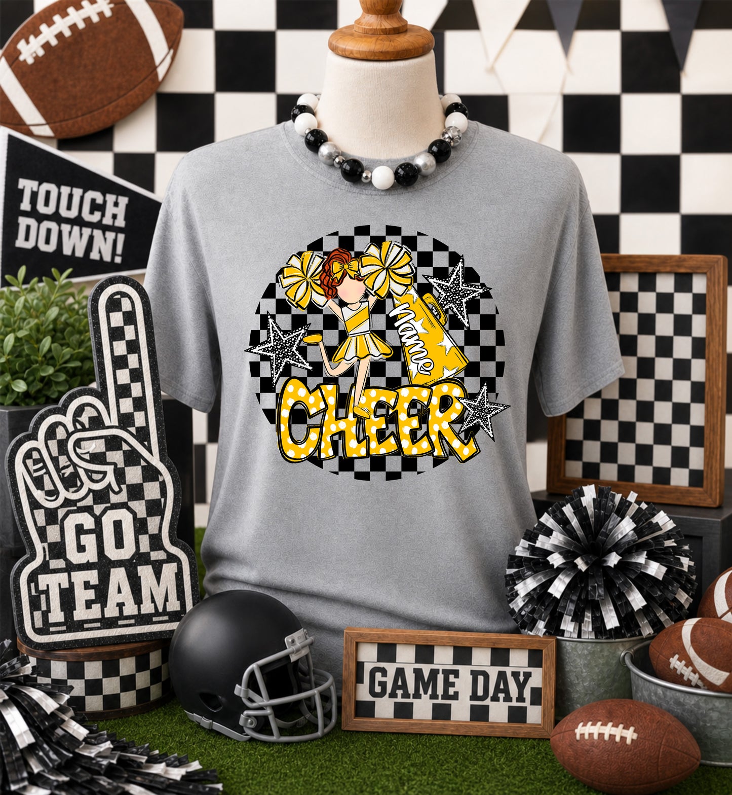 CHEERLEADER BAG TAGS - YELLOW BUNDLE
