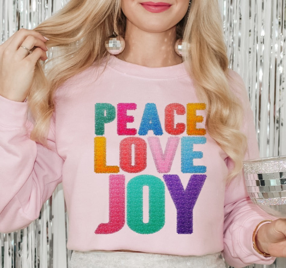 Tinsel Peace Love Joy