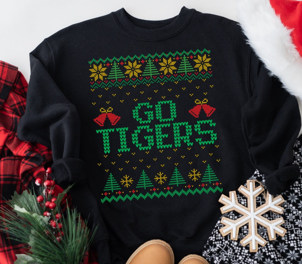 Ugly Sweater Mascot Tigers