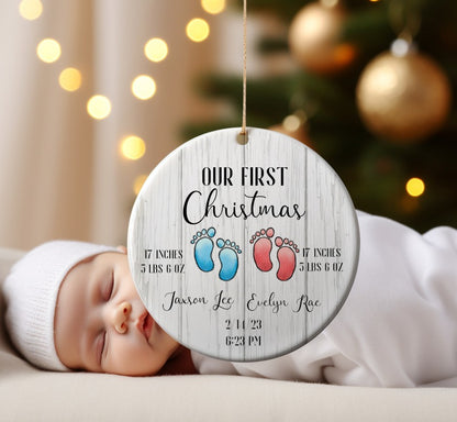 First Christmas Baby Feet