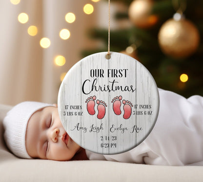 First Christmas Baby Feet