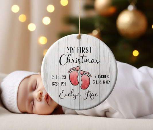 First Christmas Baby Feet