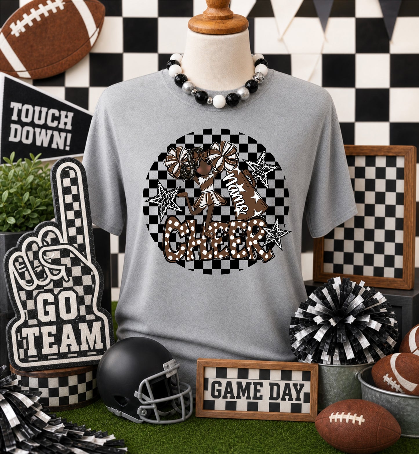 CHEERLEADER BAG TAGS - BROWN BUNDLE