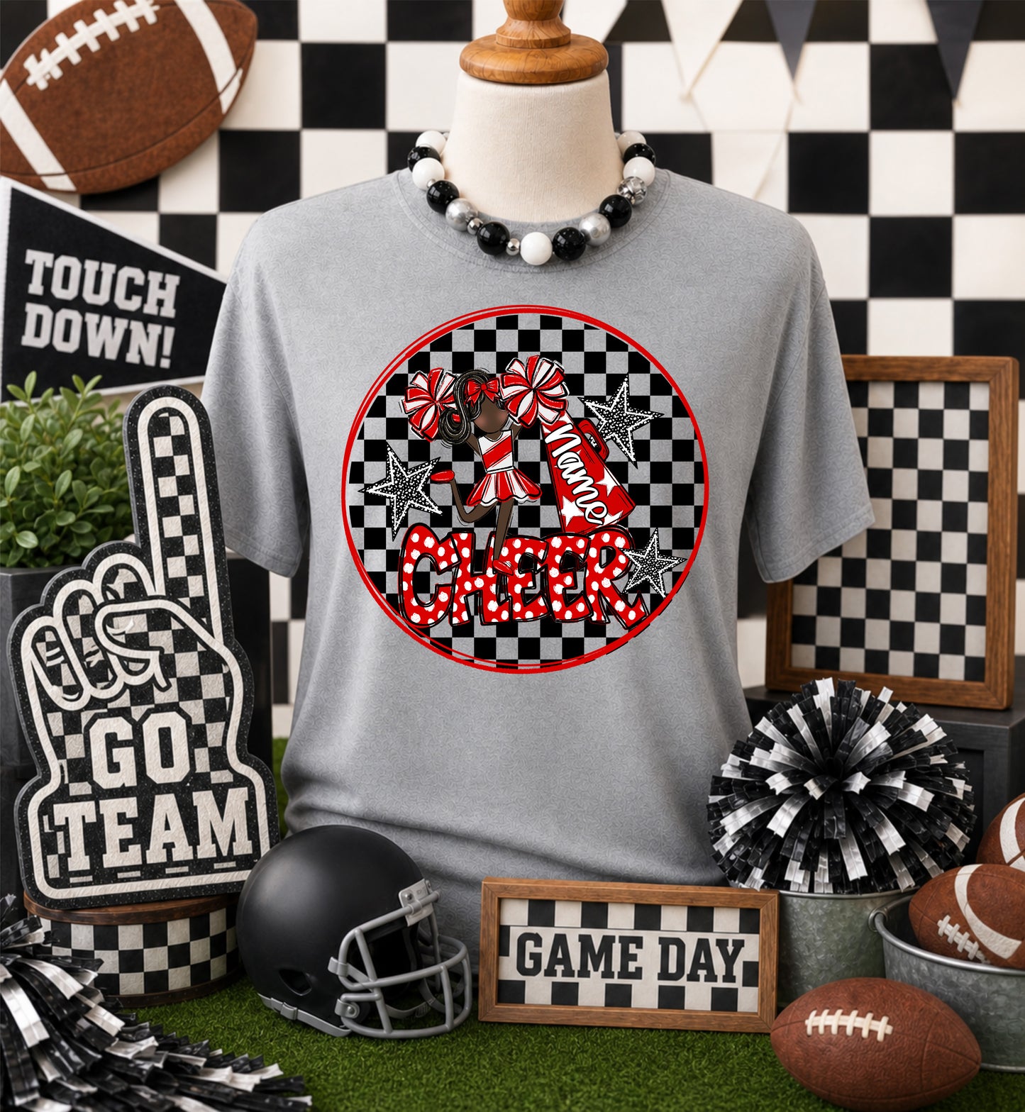 CHEERLEADER BAG TAGS - RED BUNDLE