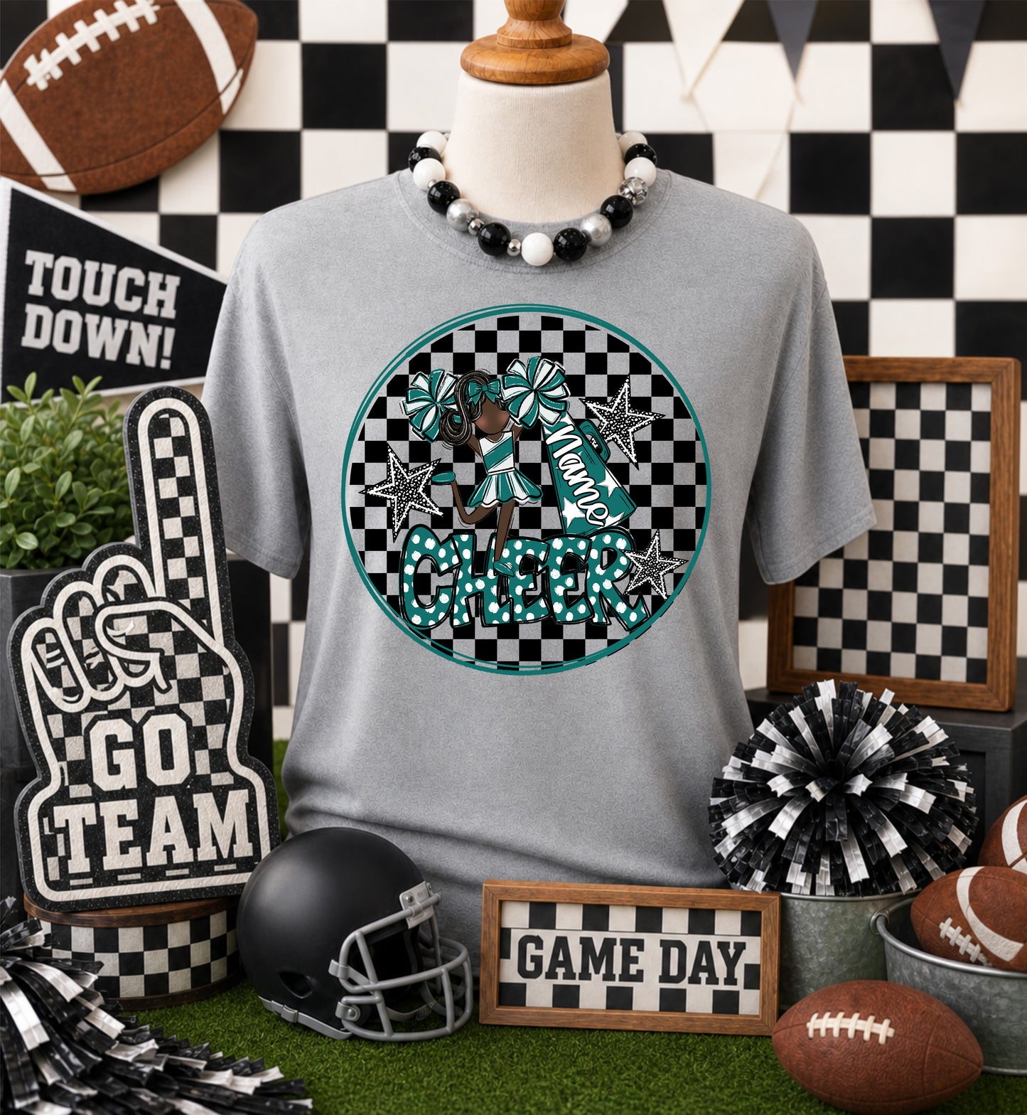 CHEERLEADER BAG TAGS - TEAL BUNDLE