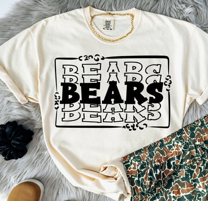 STACKED MASCOTS Bears