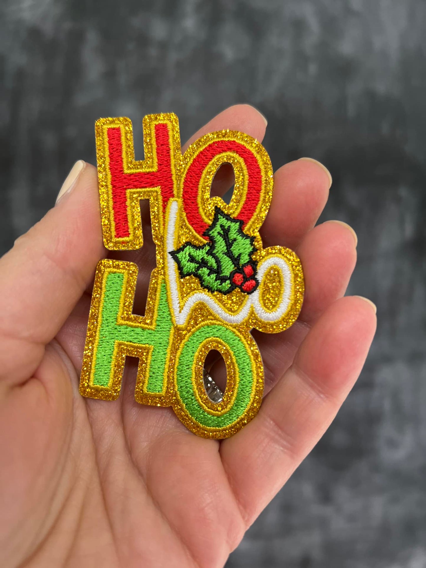 Ho Ho Ho Iron On Patch