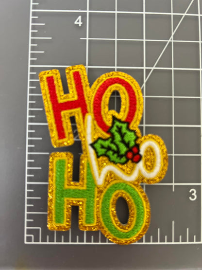 Ho Ho Ho Iron On Patch