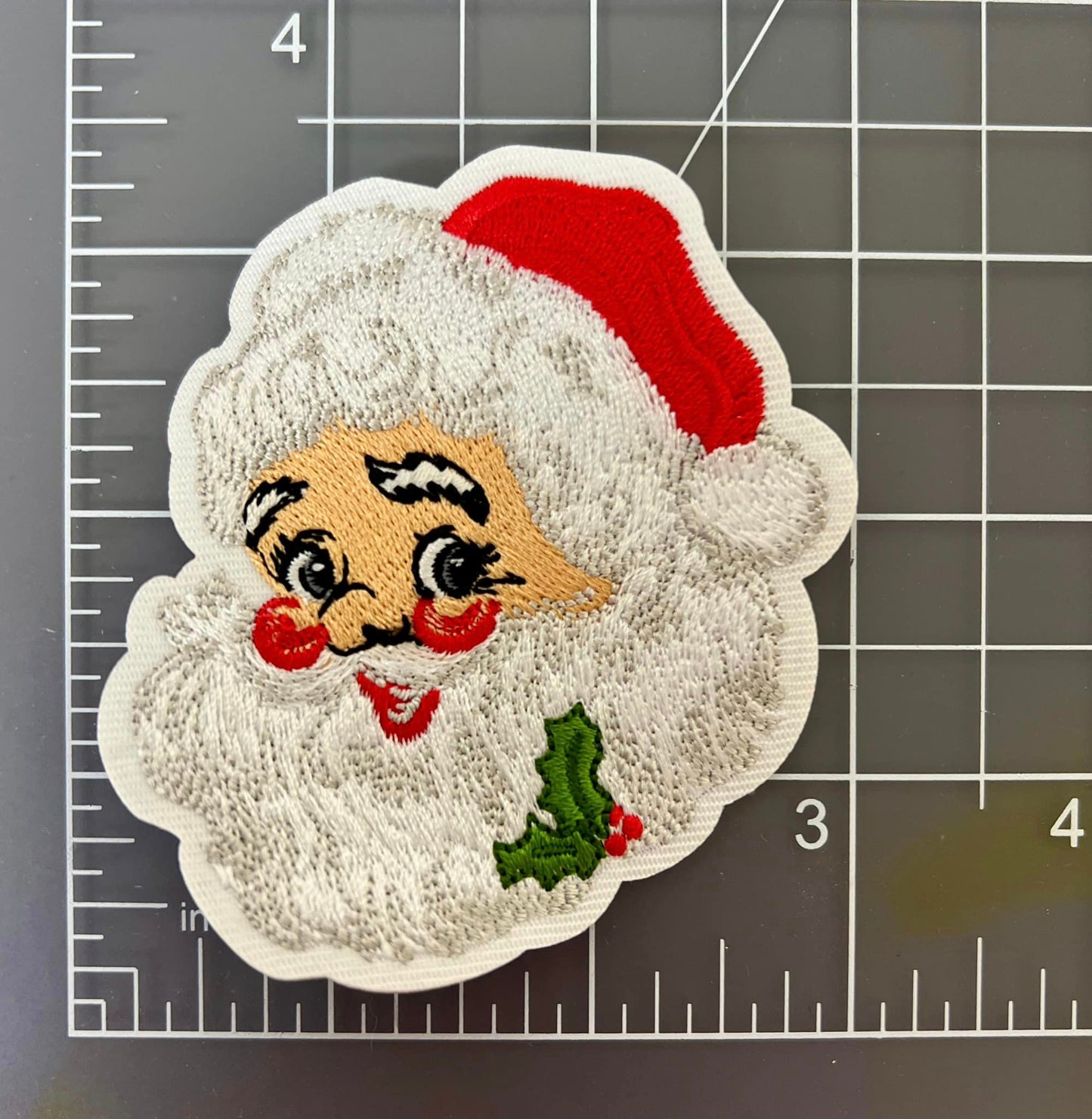 Vintage Santa Iron On Patch