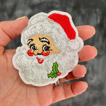 Vintage Santa Iron On Patch