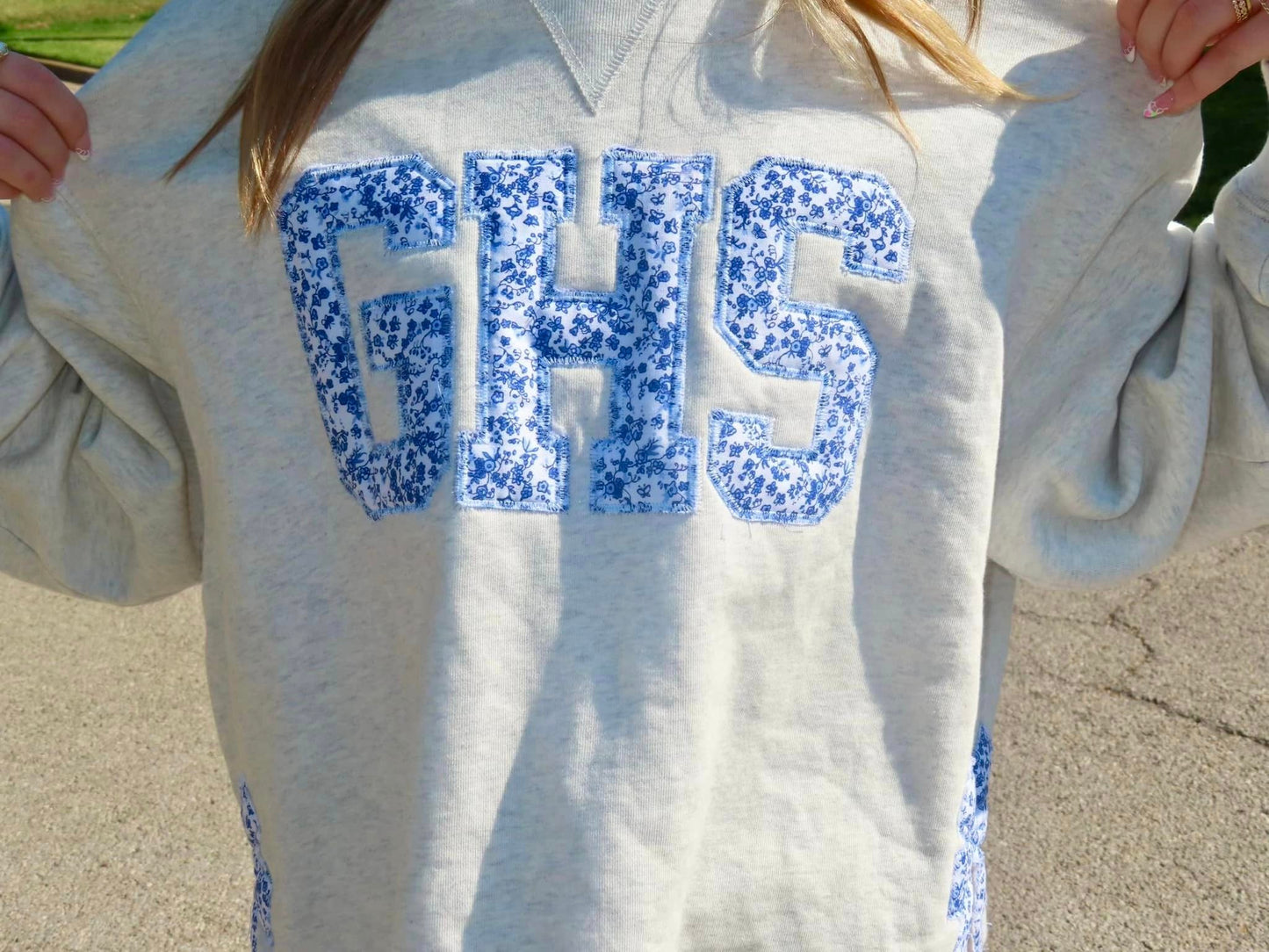 Varsity Bow Appliqué Sweatshirt – Custom School Spirit