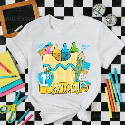 BACK TO SCHOOL BLUE 1ST GRADE