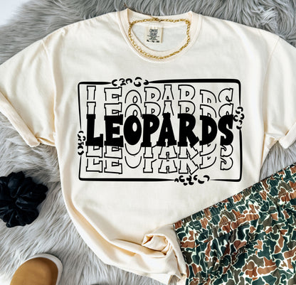 STACKED MASCOTS Leopards