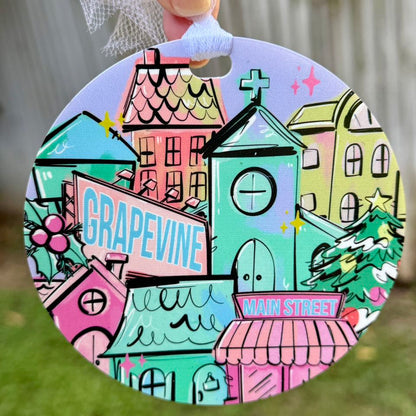 CHRISTMAS HOMETOWN ORNAMENT - BILLBOARD VERSION