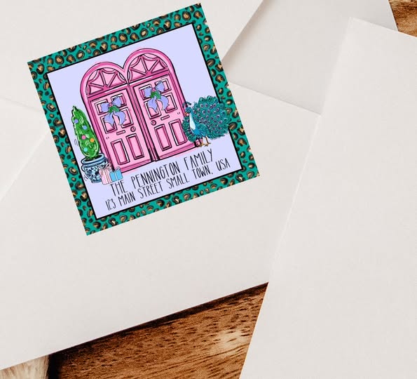MAHJONG LABELS AND ORNAMENTS SQUARE TWO