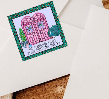 MAHJONG LABELS AND ORNAMENTS SQUARE TWO