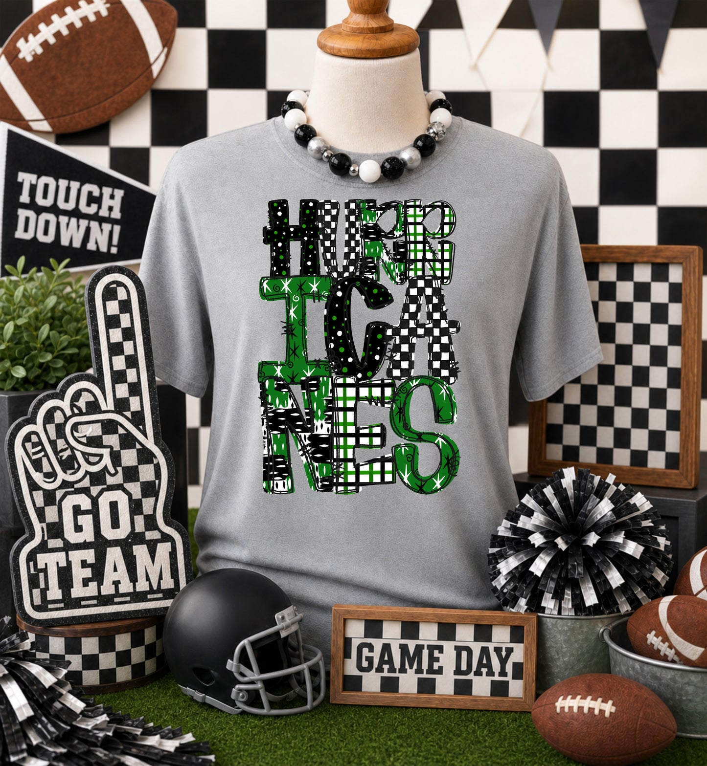 GAME DAY MASCOTS - GREEN - CHOOSE YOUR MASCOT