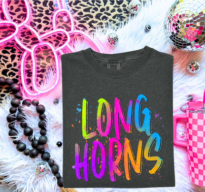 NEON MASCOTS Longhorns