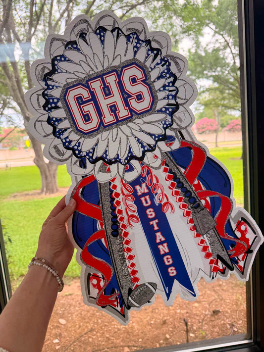 Homecoming Mum Yard Sign Customizable