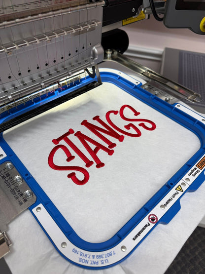 Custom Funky Serif Embroidery File