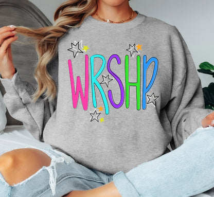 WRSHP LETTERING