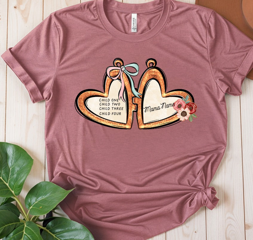 MAMA HEART LOCKET  CUSTOM