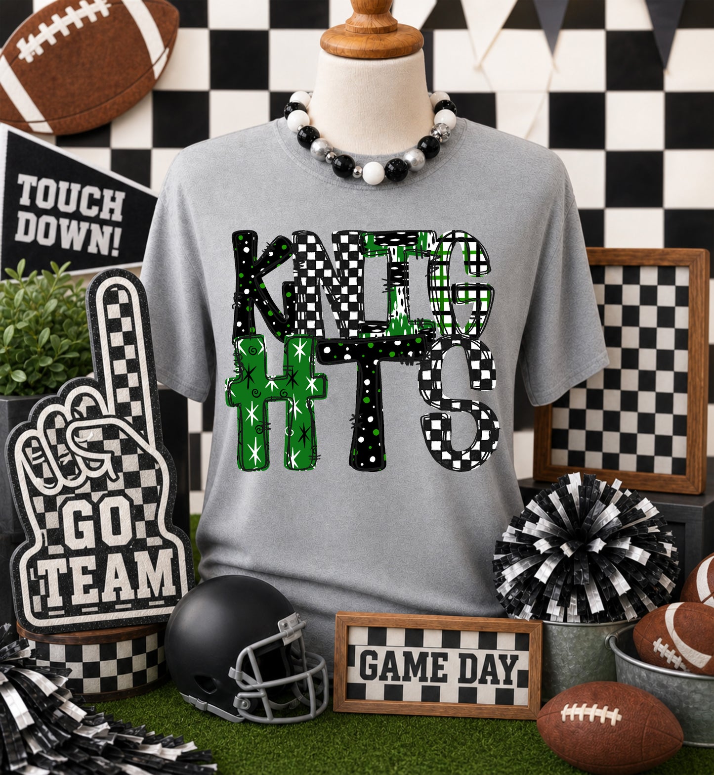 GAME DAY MASCOTS - GREEN - CHOOSE YOUR MASCOT