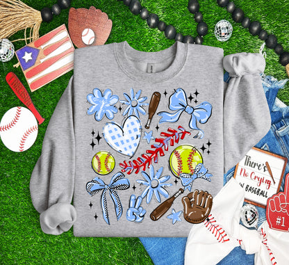 COLUMBIA PLAY BALL COLLAGE SOFTBALL